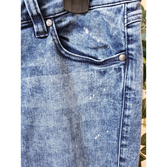 Cabi Jeans Style #920 Blue Distressed Skinny Stretch Denim Pants Size 10 - Picture 4 of 11